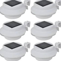 Ytterbelysning LED Vit 6-pack Solcell